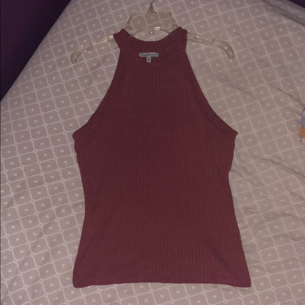 Charlotte Russe High Neck Tank Top